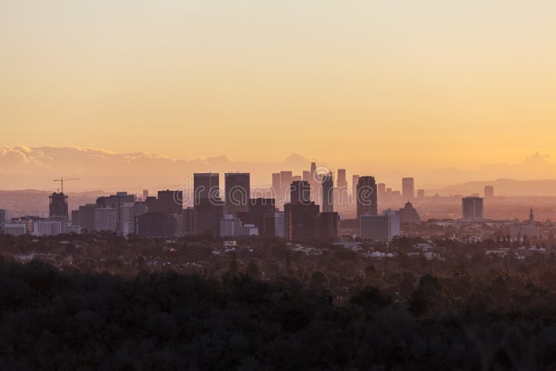 Century City and Los Angeles Dawn