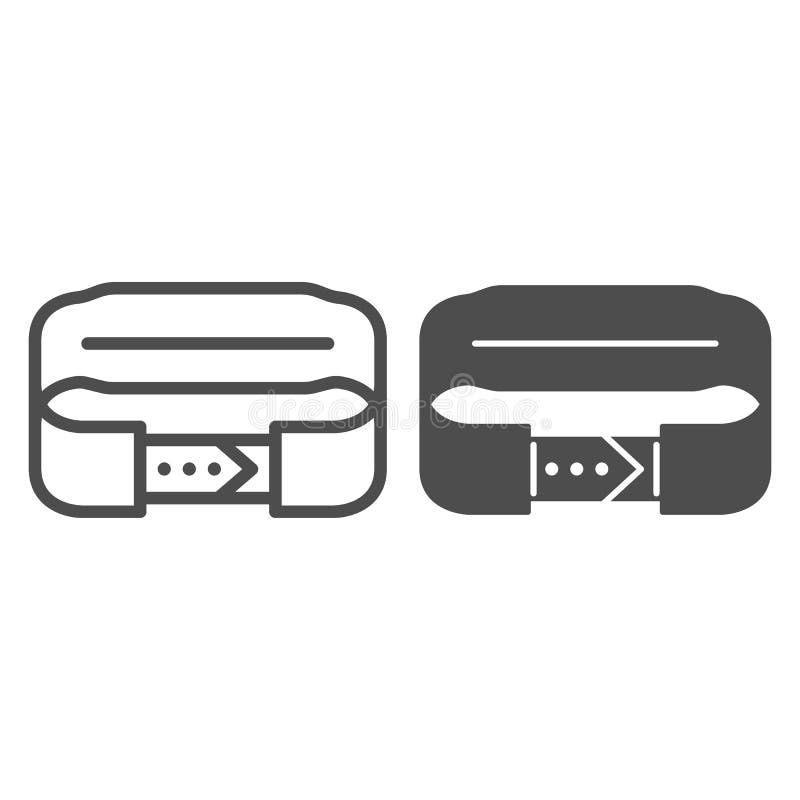 Centură de rezistență pentru linia din spate și centură pentru conceptul de sală de sport cu pictograme solide pentru indicatorul royalty free illustration