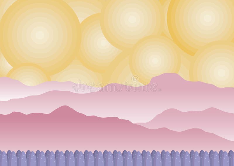 Cenário da fantasia ilustração do vetor Cenário da fantasia ilustração do vetor