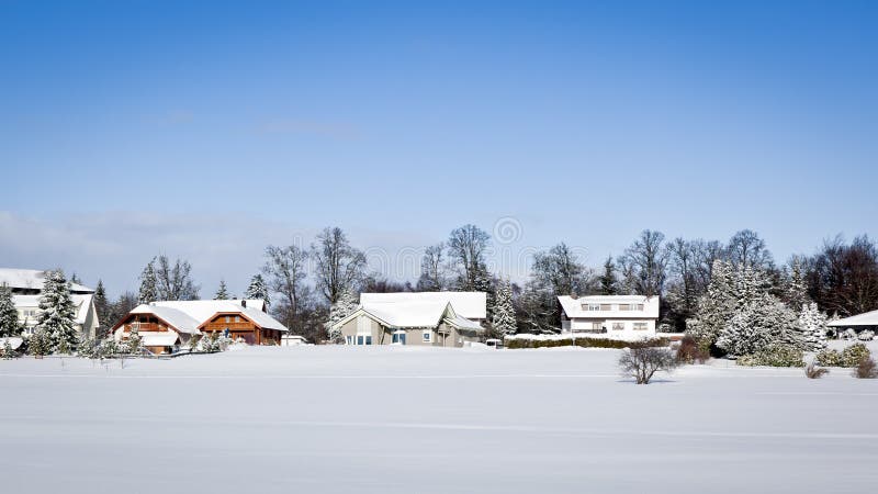 Paisagem de inverno foto de stock royalty free