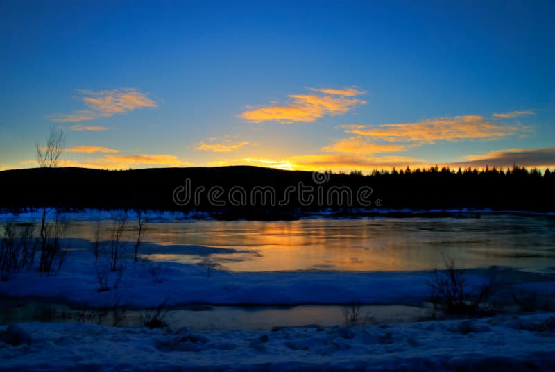 Paisagens de inverno fotos de stock