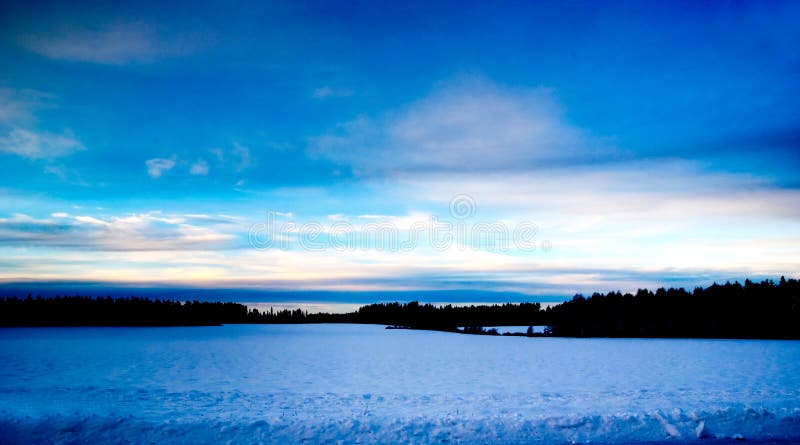 Paisagens de inverno imagem de stock royalty free