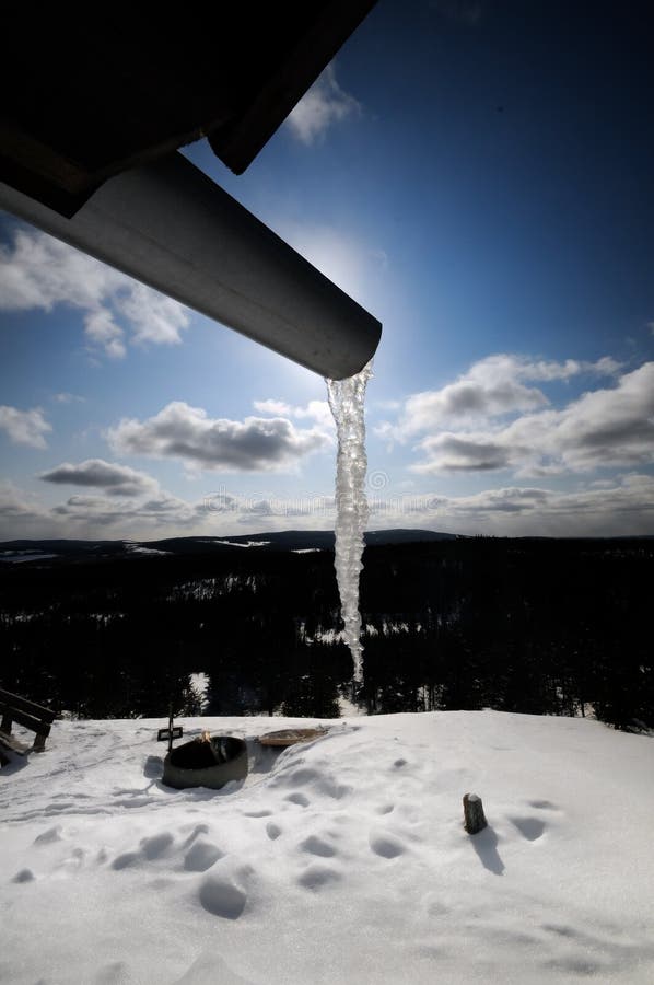 Paisagem de inverno foto de stock