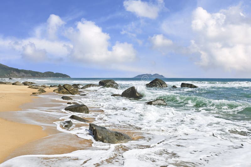 Stunning scenery and untouched beaches at Sanya, Hainan Island, China. Stunning scenery and untouched beaches at Sanya, Hainan Island, China
