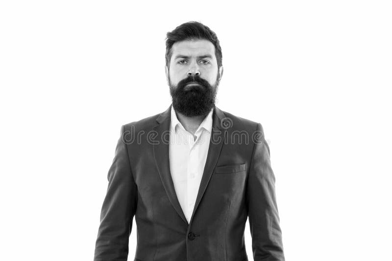 Ceo. Bearded Man Ceo with Serious Face. Mature Hipster with Beard. Male ...