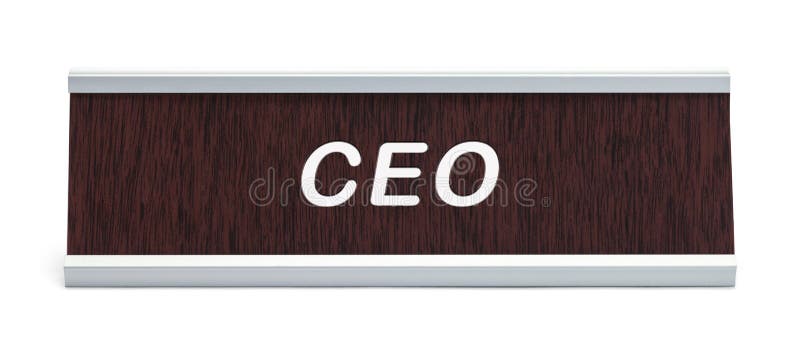 CEO Name Plate stock image. Image of blank, leadership - 214227599