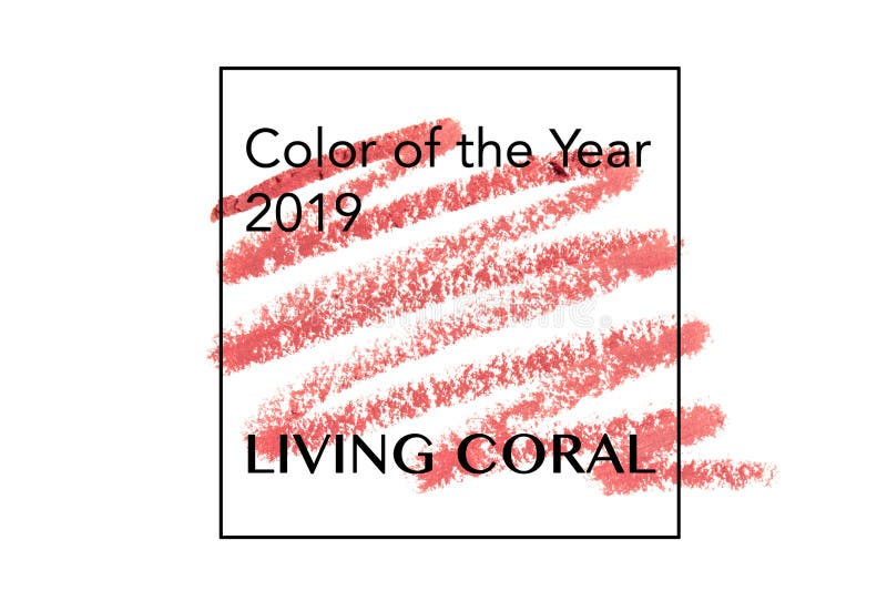 Cepille y pinte la textura en el coral vivo de papel Color del año 2019 libre illustration Cepille y pinte la textura en el coral vivo de papel Color del año 2019 libre illustration