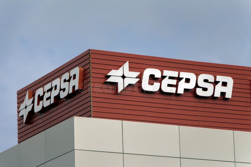 Cepsa Logo on Cepsa Gas Station Editorial Stock Photo - Image of text ...