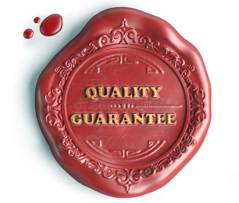 Cera do selo da garantia de qualidade ilustração royalty free Cera do selo da garantia de qualidade ilustração royalty free