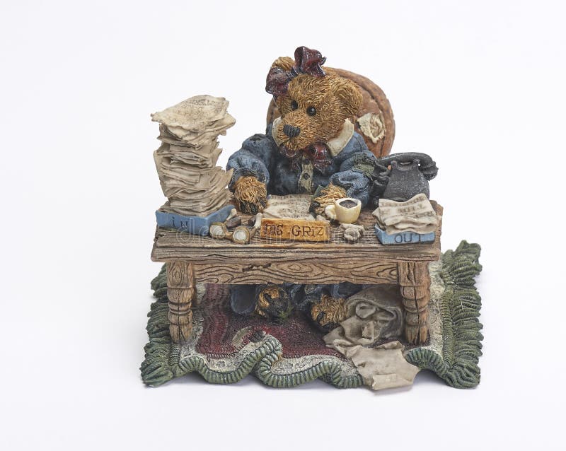 Ceramic Bear Working Desk Stock Photos Free & RoyaltyFree Stock