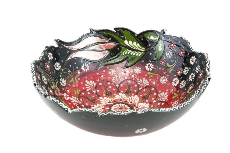 Ceramic Bowl. Turkey Kutahya çini kase stock photos Ceramic Bowl. Turkey Kutahya çini kase stock photos