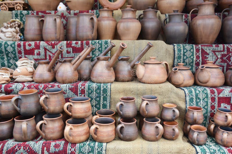 Ceramic Cezves and Cups. Turkish Coffee Cups and Turkish Coffee Pots