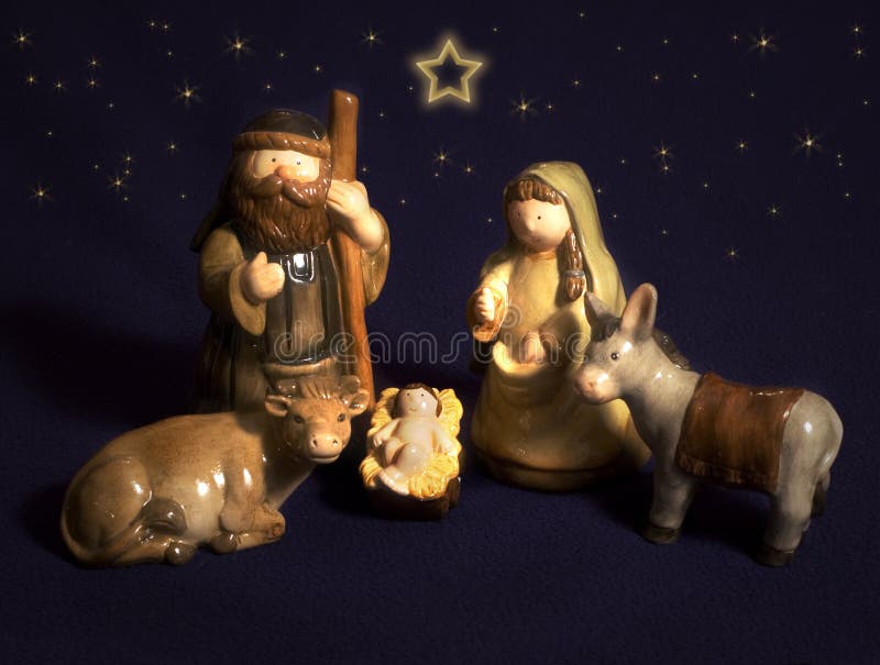 Christmas nativity scene royalty free stock photography Christmas nativity scene royalty free stock photography