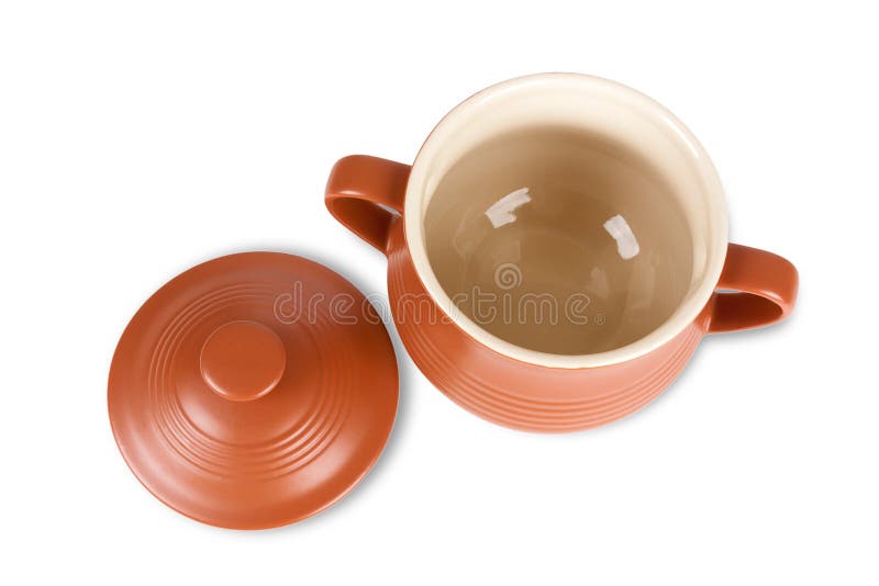 Ceramic Clay Pot for Cooking Stock Image Image of craft, ancient