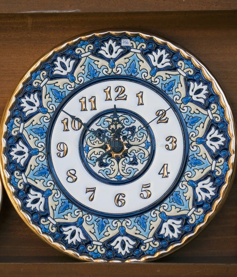 Ceramic clock stock photo. Image of expected, alarm, death - 22595594