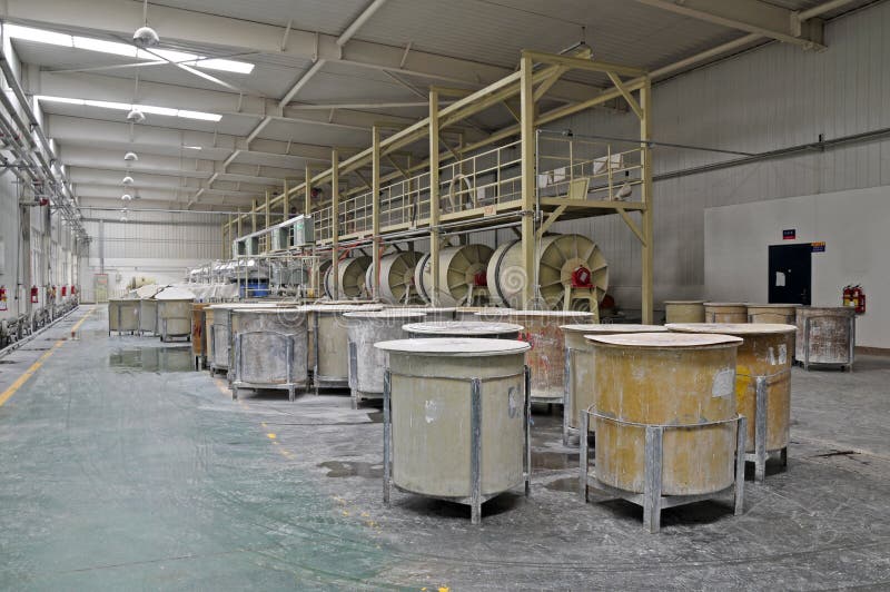 Ceramic factory equipment royalty free stock images