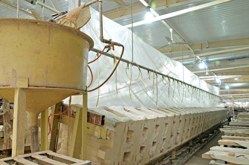 Ceramic factory equipment stock photo. Image of loading 220291416