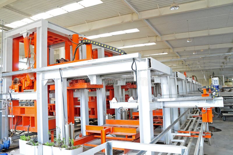 Ceramic factory equipment royalty free stock photo