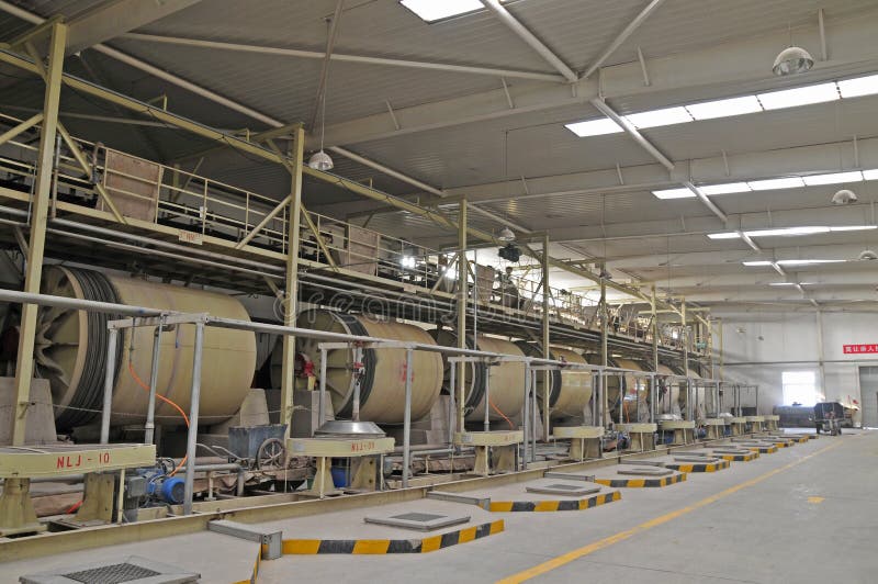 Ceramic factory equipment stock images