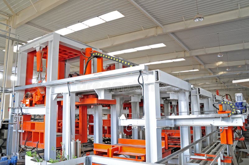 Ceramic factory equipment royalty free stock photos