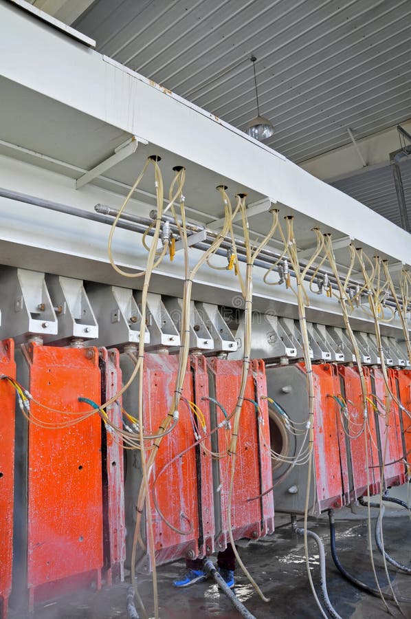 Ceramic factory equipment royalty free stock photos