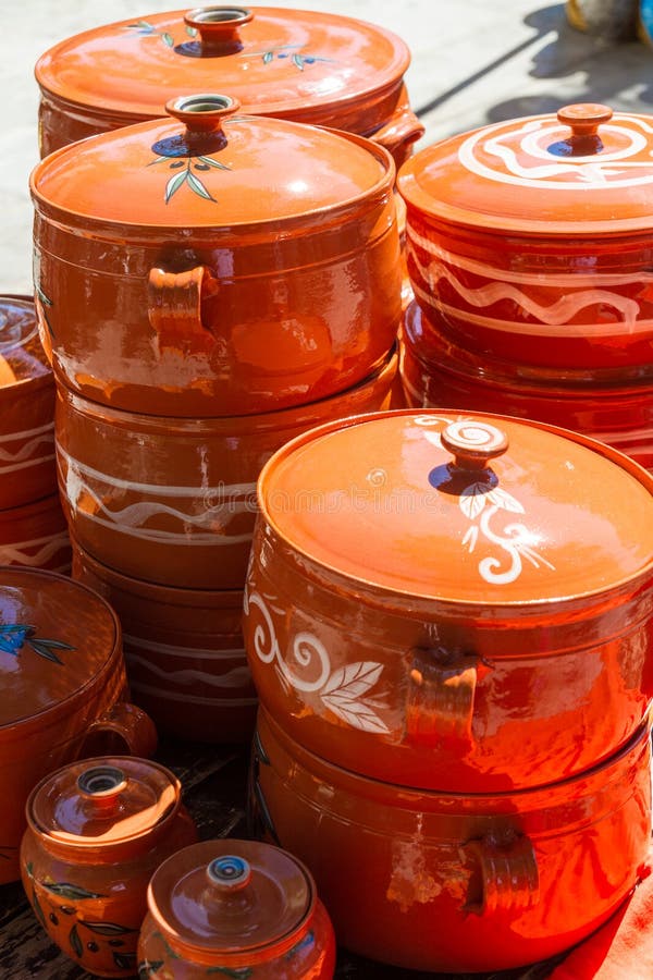 Ceramic Mugs, Cups, and Pots. Stock Photo Image of bells, earthenware 38434826