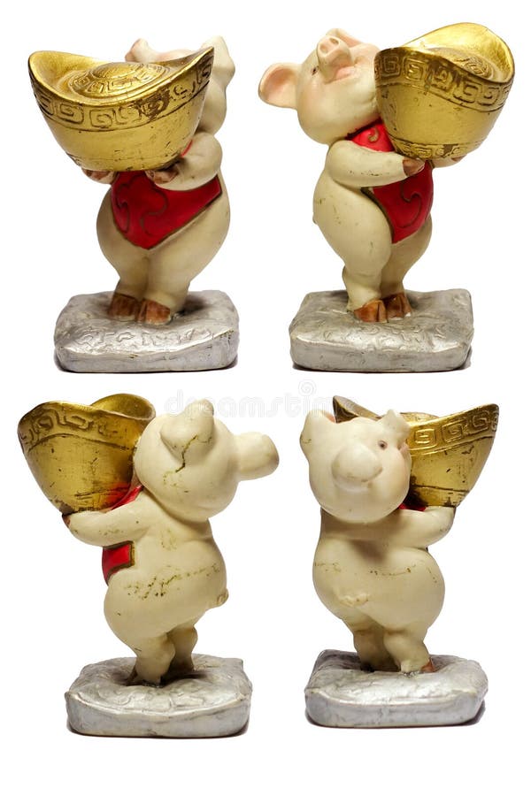 Ceramic Pig Chinese Lucky Money Stock Image Image of love, ceramic