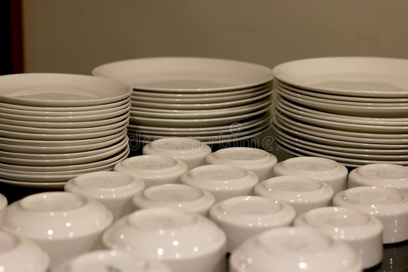 Ceramic plates and bowl stock photo. Image of dining 200085202
