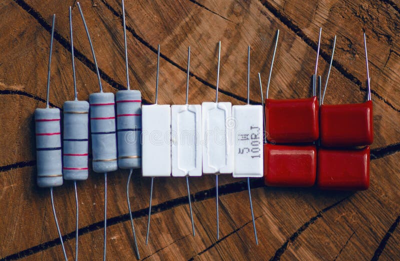 Ceramic Resistance Radio Components Stock Photo Image of computer