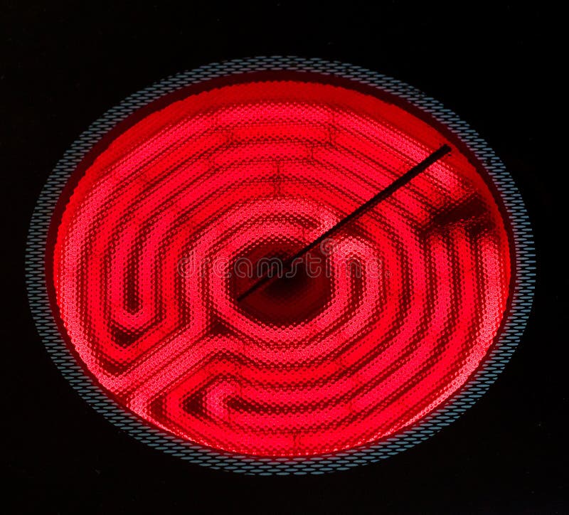 Red hot burner stock image. Image of melt, broil, stove 142169