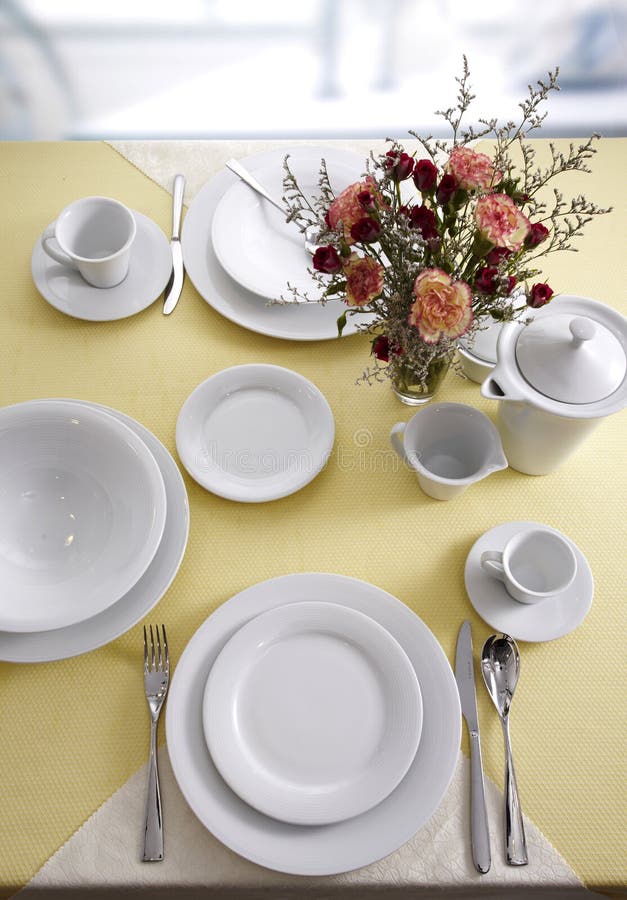 Ceramic tableware stock photo. Image of color, bridal 27365930