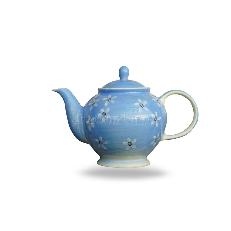 Ceramic Teapot Isolated On White Background. Stock Image Image of