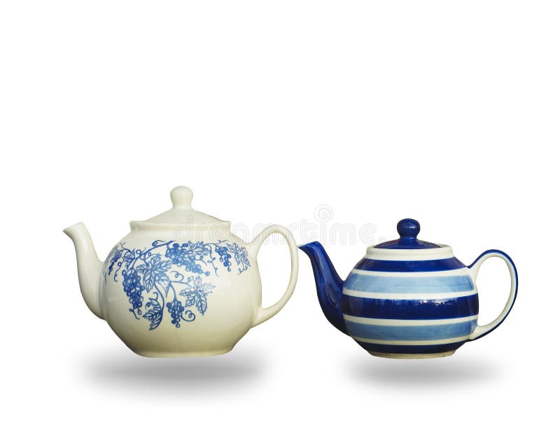 Ceramic Teapot Isolated On White Background. Stock Photo Image of