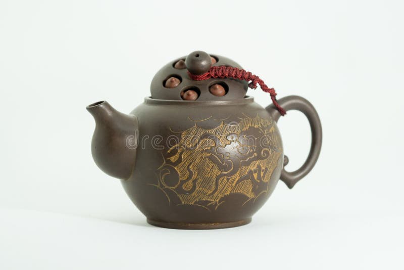 Ceramic Teapot Isolated on White Background Stock Image Image of