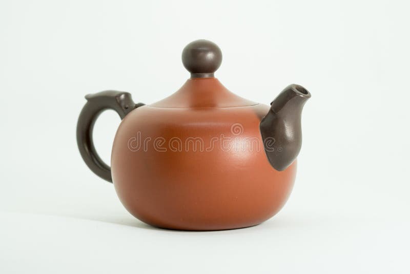 Ceramic Teapot Isolated on White Background Stock Image Image of