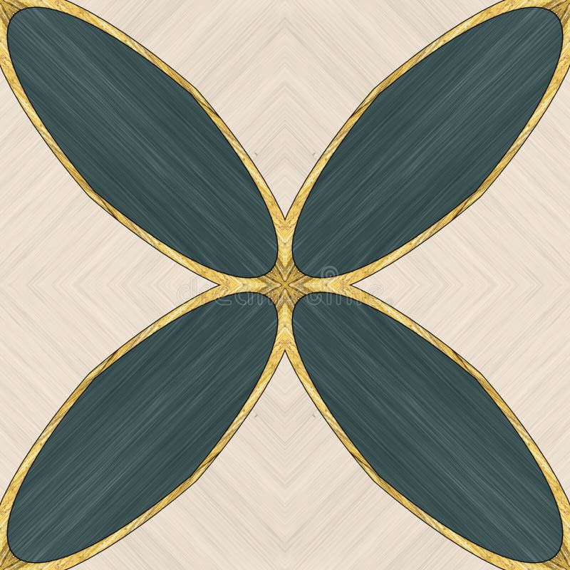 Ceramic tile pattern. Modern ornament. Geometric seamless pattern. Illustration in stained glass style. Geometric openwork. Art stock illustration