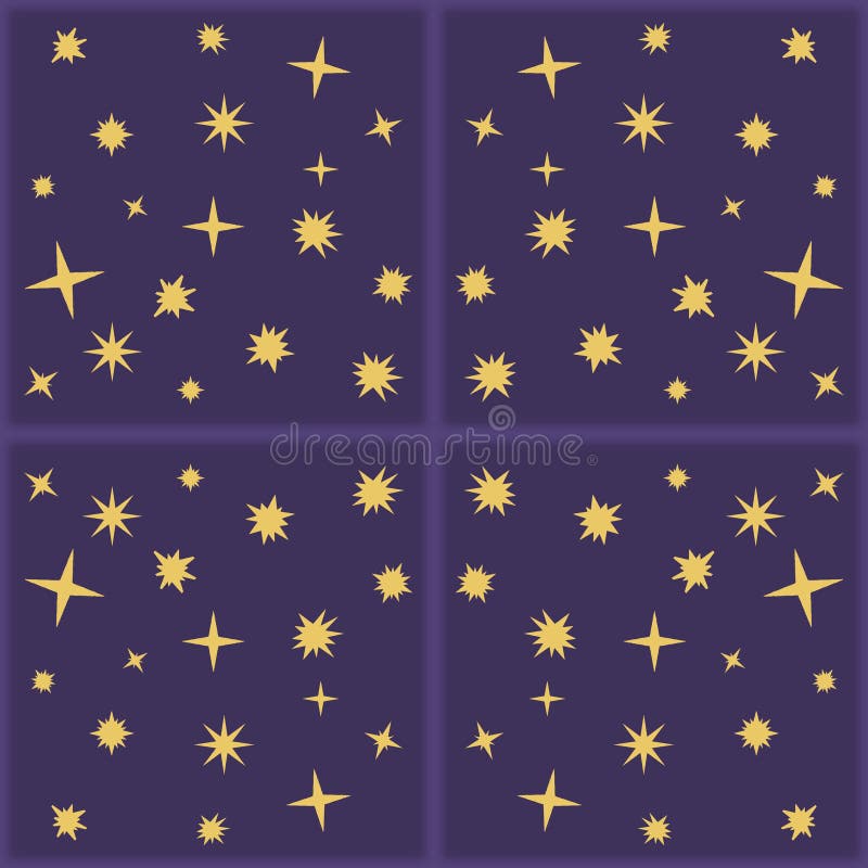 Ceramic tile pattern. Modern ornament. Geometric seamless pattern. Illustration in stained glass style. Geometric openwork. Art royalty free illustration