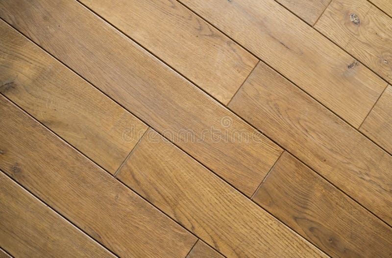 Ceramic Tile with a Wood Texture on a Kitchen or Living Room. Stock