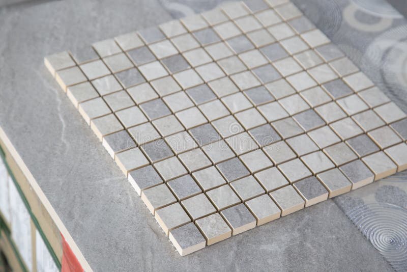 Ceramic Tiles. a Shop that Sells Ceramic Tiles Stock Photo Image of