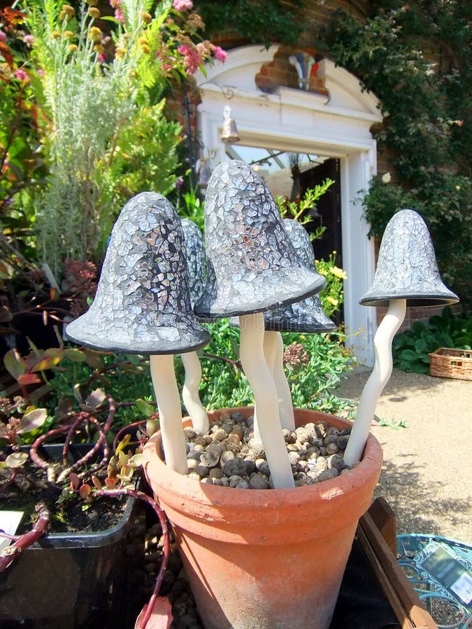 Toadstool Garden Ornament stock photo. Image of garden 120952606