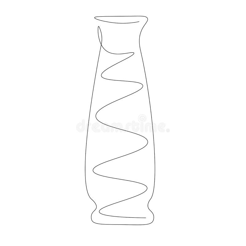 Vase Silhouette Set. Interior Decor Collection Stock Illustration