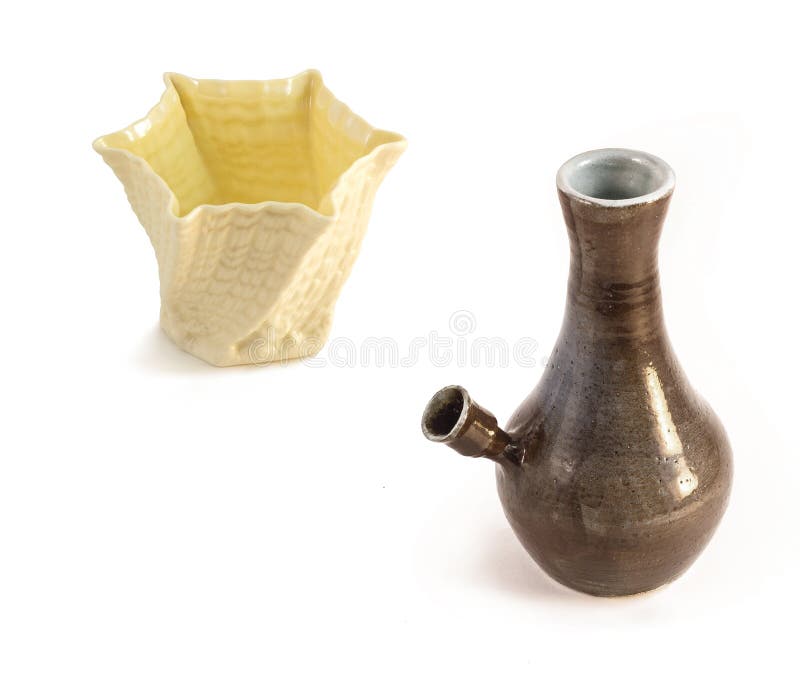 Ceramic Water Pipe, Bong and White Vase Stock Photo Image of natural