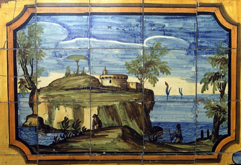 Ceramics in the City of Naples Stock Photo Image of city, artistic