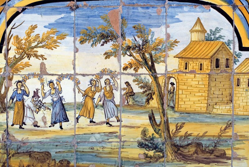 Ceramics in the City of Naples Stock Image Image of abstract