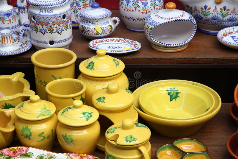 Ceramics store stock image. Image of handmade, spain 17173237