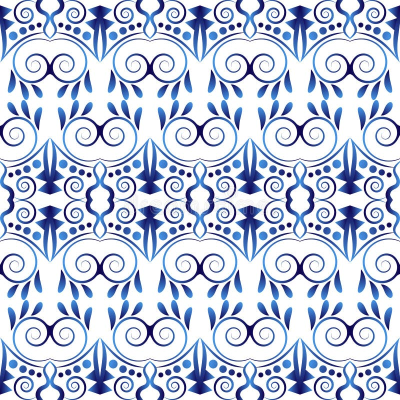 Ceramicznej płytki wzór Islamscy, indyjscy, arabscy motywy, adamaszkowy deseniowy bezszwowy Porcelany etniczny artystyczny tło Ab ilustracja wektor Ceramicznej płytki wzór Islamscy, indyjscy, arabscy motywy, adamaszkowy deseniowy bezszwowy Porcelany etniczny artystyczny tło Ab ilustracja wektor