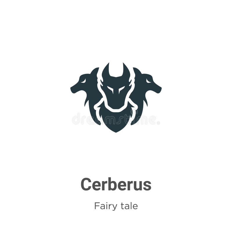 Cerberus vector icon on white background. Flat vector cerberus icon symbol sign from modern fairy tale collection for mobile