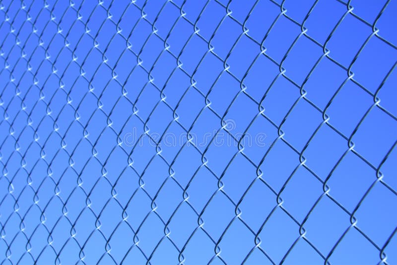 Cerca De La Malla Para El Animal Doméstico En Jardín Imagen de archivo