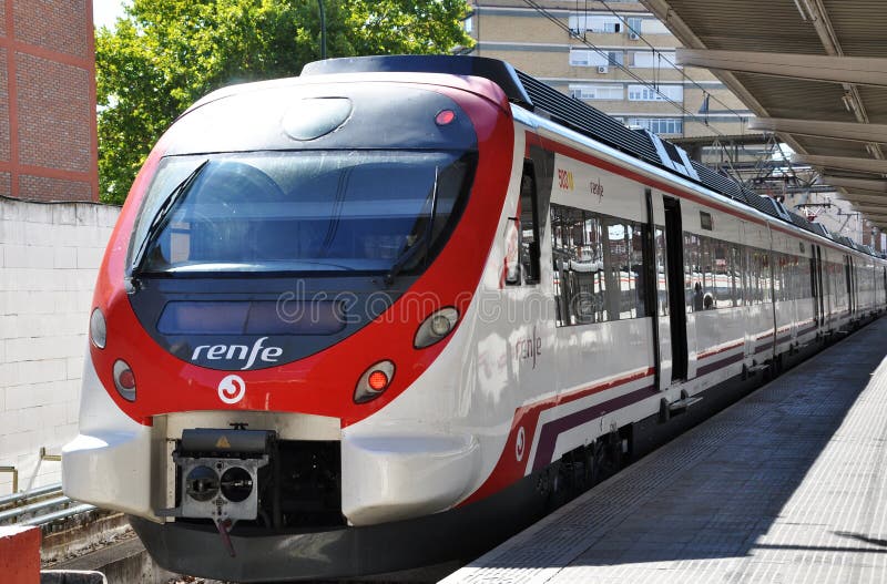 Cercanias commuter train stock photos