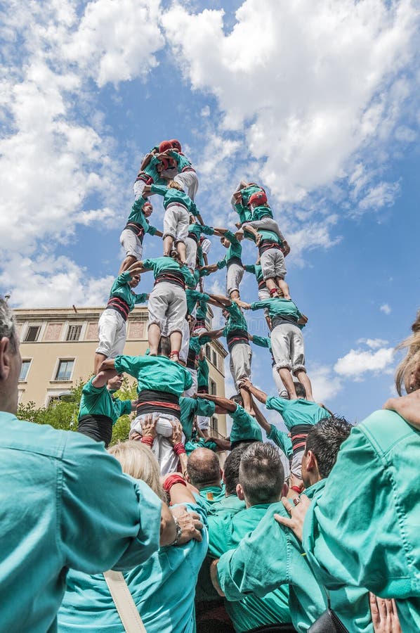 Cercavila performance within Vilafranca del Penedes Festa Major